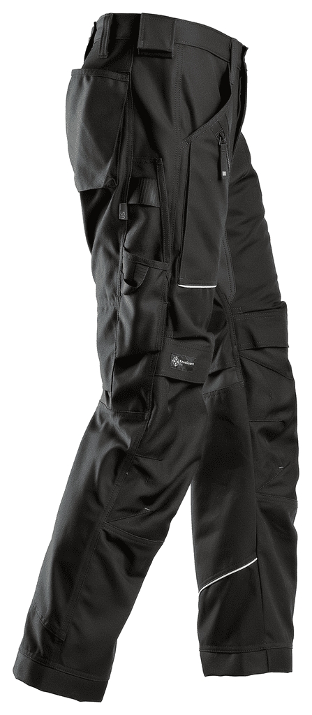 Snickers 6314 RuffWork Canvas Work Trousers Black/Black